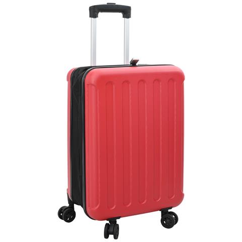 "Valigia Pieghevole Rigida 20"" Rossa 34x23x55.5 cm ABS" - Foto 1