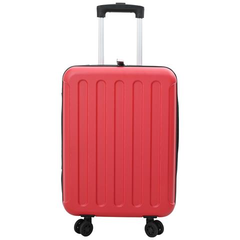 "Valigia Pieghevole Rigida 20"" Rossa 34x23x55.5 cm ABS" - Foto 2