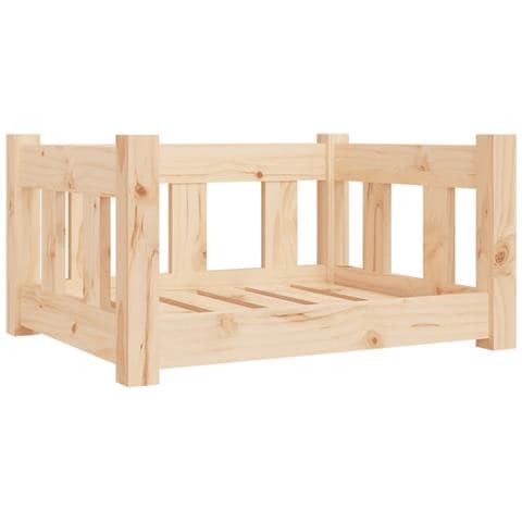 Cuccia per Cani 55,5x45,5x28 cm in Legno Massello di Pino - Foto 1