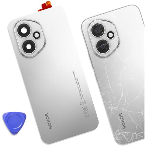 Coperchio Batteria Originale Per Honor 400 Con Adesivo Integrato, Argento - Foto 4