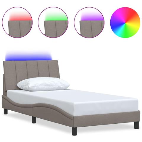 Giroletto senza Materasso Tortora 100x200 cm in Tessuto - Foto 1