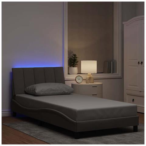 Giroletto senza Materasso Tortora 100x200 cm in Tessuto - Foto 2