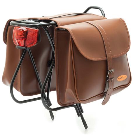 Borsa Bisaccia Ecopelle Testa Di Moro - Foto 1