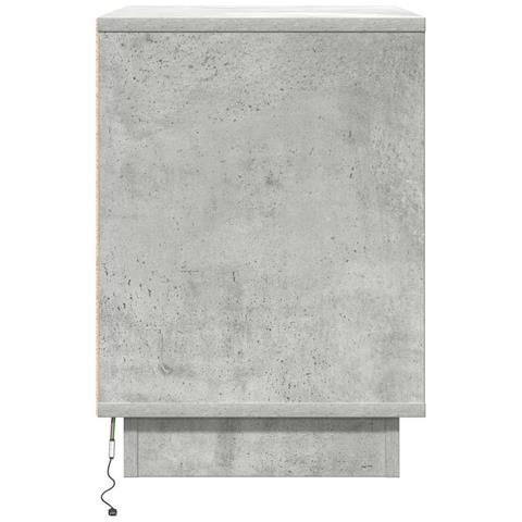 Armadio da Notte con 2 pcs Grigio cemento 50 x 34.5 x 50 cm. - Foto 9
