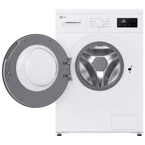 F4NA10S7NWK Lavatrice slim 7kg, Classe A, 1400 giri, Programma igiene con vapore, Display grande, White - Foto 3