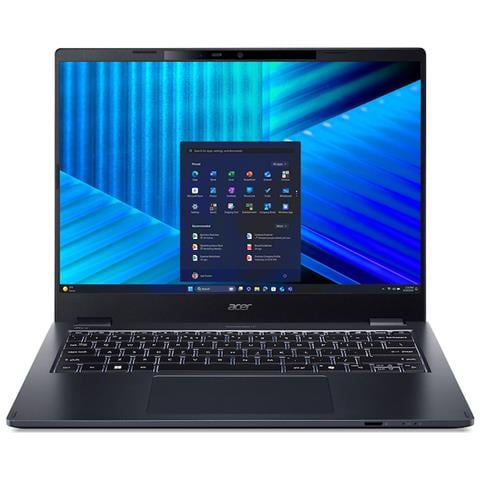 TravelMate P4 TMP414-55-TCO-7470 Intel Core Ultra 7 255U Computer portatile 35,6 cm (14") WUXGA 32 GB DDR5-SDRAM 1 TB SSD Wi-Fi 7 (802.11be) Windows 11 Pro Italiano Blu - Foto 1