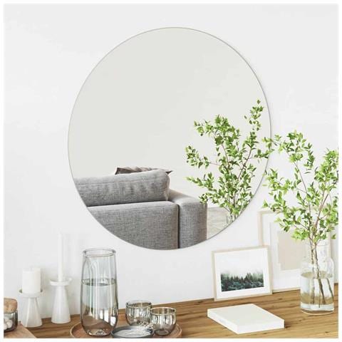 Specchio da parete Ø 70 cm vetro temperato - Foto 2