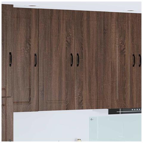 Pensile cucina con lo scaffale Rovere Marrone 80 x 31 x 100 cm - Foto 2