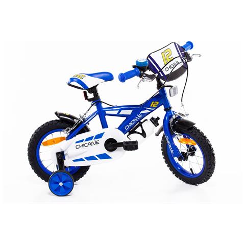 Sch Chicane 12'' - Bicicletta Per Bambini (3-5 Anni), Ruote 12'', Telaio Acciaio, Con Accessori - Colore Blu - Foto 1