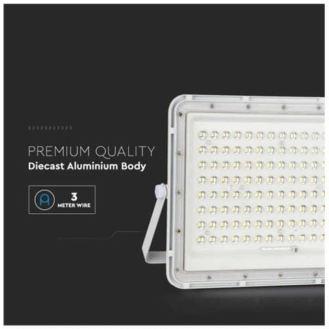 Faro LED con Telecomando e Pannello Solare 20W 6400K IP65, colore Bianco - Foto 2