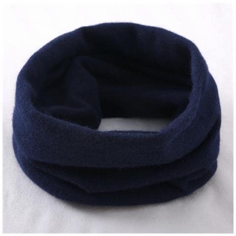 Scaldacollo Da Ciclismo In Cashmere Per Autunno E Inverno, Scaldacollo Unisex Per Climi Freddi Navyblue - Foto 2
