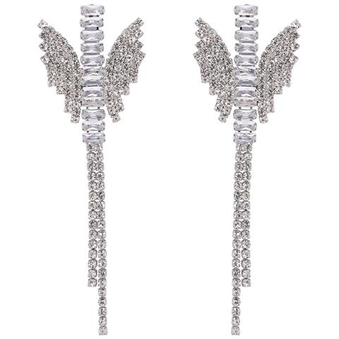 Orecchini Pendenti a Farfalla Brillanti - Foto 5