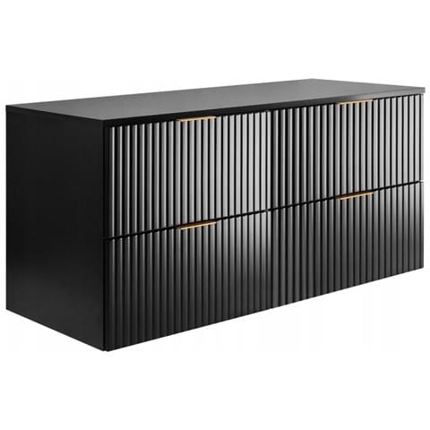 | Mobiletto 120cm | Nero opaco | L /H /D 120/57/46cm | Vassoio | Mobiletti da bagno, mobili da bagno, mobiletti da bagno - Foto 1