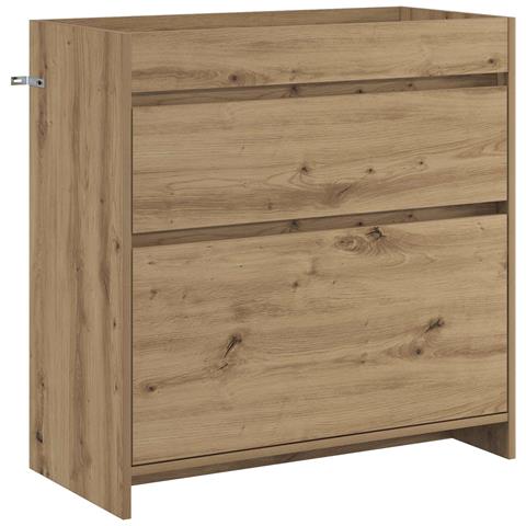 Mobiletto da Bagno Sotto Lavabo Rovere Artigianale - Foto 1