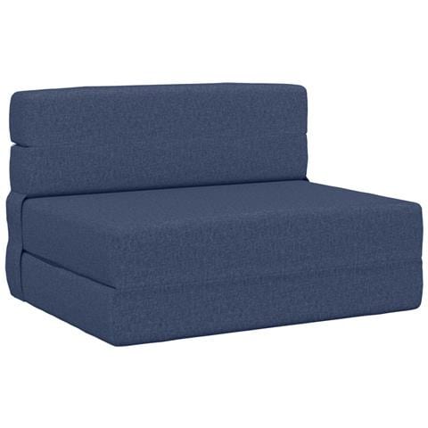 Divano Letto Pieghevole Blu 70 x 72 x 60 cm Tessuto - Foto 1