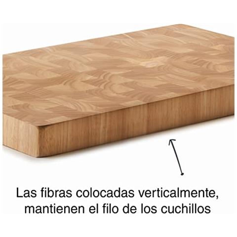 60485 - Tagliere in legno di gomma 53x3,5x4 cm - Foto 3