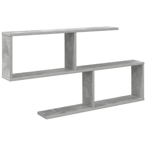 Scaffale da parete Grigio Cemento 100 x 12 x 50,5 cm - Foto 1