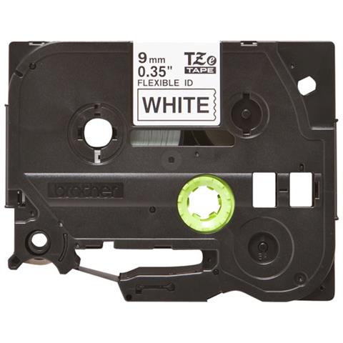 Nastro per Etichettatrice Formato 0.9 cm x 8 m Nero e Bianco - Foto 1