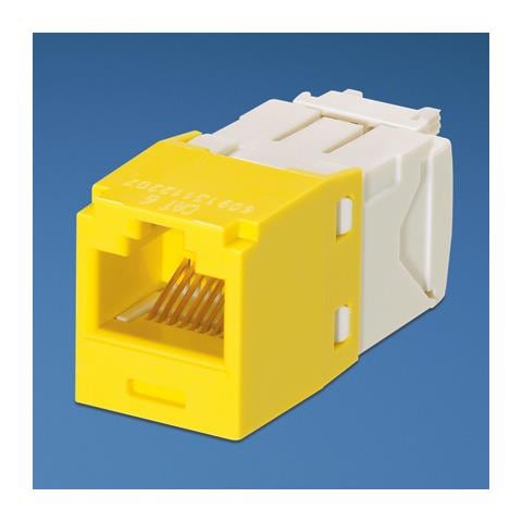 UTP RJ-45 MiniJack kat6, yellow Giallo cavo di interfaccia e adattatore - Foto 1