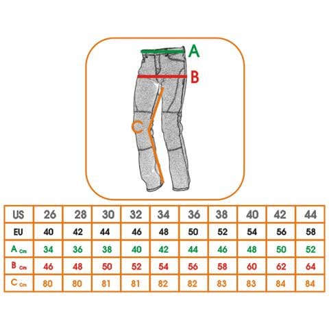 Jeans Donna Pantaloni Lady Moto Protezioni Omologate Rinforzi Aramid Blu 34 - Foto 4