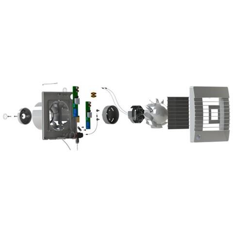 Parete Di Qualità Cucina Bagno Aspiùatore 120 Millimetri Di Serie Con La Gravit Otturatore Ventilatore Di Prestigio - Foto 2