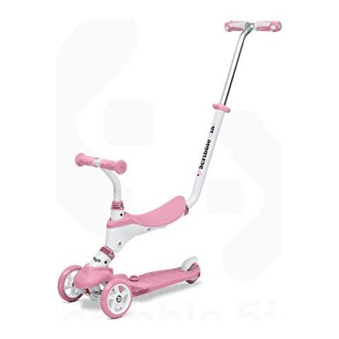 On & Go Scribble Monopattino Per Bambini 5in1 Monopattino Con Sedile Pedali In Gomma All'e Morbida Grande Scooter Ruote 3 Per Bambini Età Da 1 A 5 Anni Max 50 Kg Colore Rosa 28575 - Foto 1