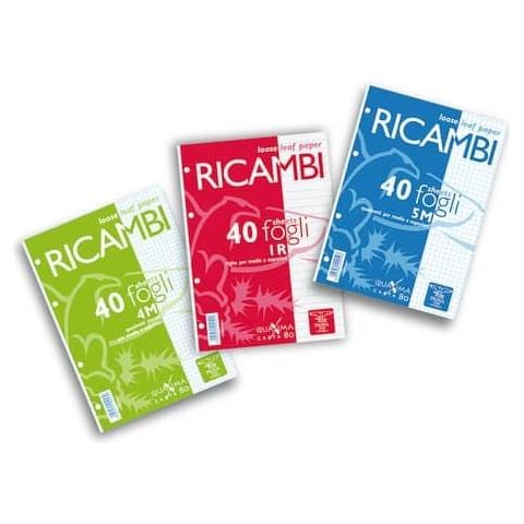 Ricambi Per Quaderni Maxima A 4 Fori 80 G / m² A5 4mm Conf. 40 Pezzi - 00629044m - Foto 1