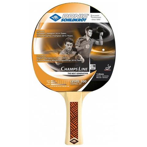 Donic-schildkrt Champs Linea 300 Table Tennis Bat 10 Millimetri Spugna Jade Pad Ittf 705.132 - Foto 5