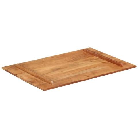 Piano Tavolo in Legno Massello di Acacia 15-16 mm 60x90 cm - Foto 8