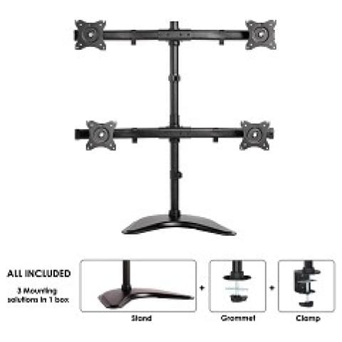 Supporto da Scrivania NM-D335D4BLACK per 4 Monitor LCD /LED /TFT - Foto 3