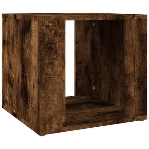 Comodino Rovere Fumo 41x40x36 Cm In Legno Multistrato - Foto 1