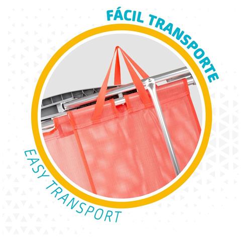 Sedia Pieghevole Aktive Flamingo Corallo 48 X 99 X 57 Cm (4 Unità) - Foto 2