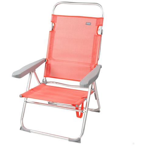 Sedia Pieghevole Aktive Flamingo Corallo 48 X 99 X 57 Cm (4 Unità) - Foto 5