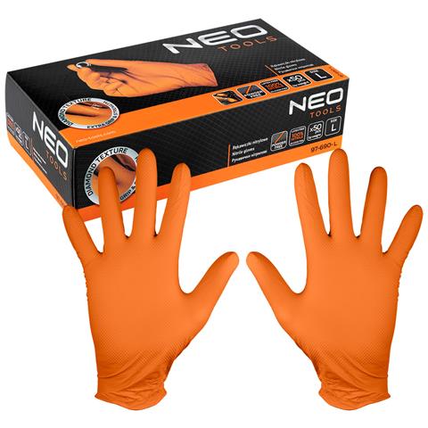 Guanti In Nitrile, Arancioni, 50 Pezzi, Taglia L - Foto 1