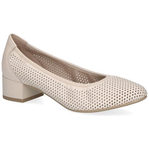 Cream Perlato Elegant Closed Formal Scarpe Eleganti Pelle Scarpe Donna Beige Eu 37, 9-22501-42-140 - Foto 1
