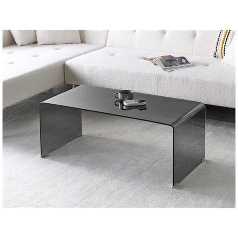 Tavolino Da Caffè Kendall Vetro Temperato Nero - Foto 1