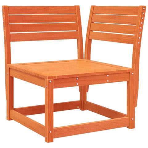 Divano Angolare Giardino Marrone Cera 73x73x78cm Massello Pino - Foto 2