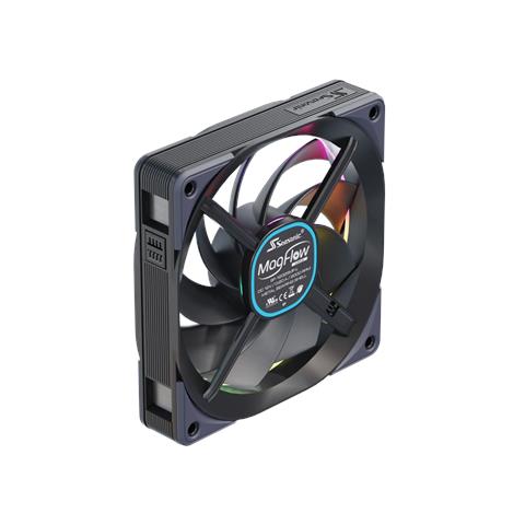 MagFlow ARGB Case per computer Ventilatore 12 cm Nero 3 pz - Foto 8