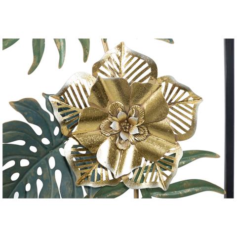 Decorazione In Metallo 3d Foglia 42 - Multicolore - Metallo - 31x4x90 Cm - Foto 2