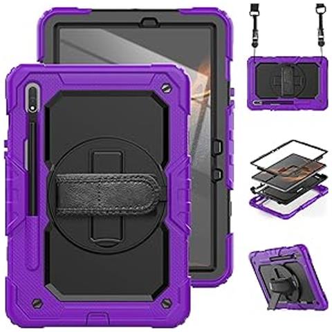 Custodia Con Cinghia Per Samsung Galaxy Tab S8/s7 11"" - Elegante Viola E Pratica - Foto 1