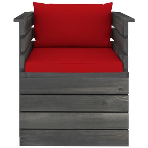 Lusso Casadino -  Poltrona Da Giardino Con Cuscini In Legno Di Pino - Foto 2