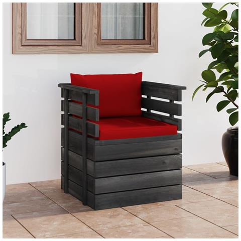 Lusso Casadino -  Poltrona Da Giardino Con Cuscini In Legno Di Pino - Foto 7