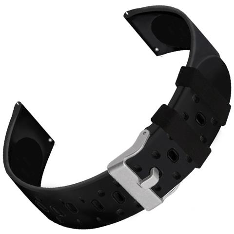 Cinturino In Silicone Per Orologio Garmin Venu 2 Plus E Garmin 245, Samsung Galaxy, Huawei Watch Black - Foto 1