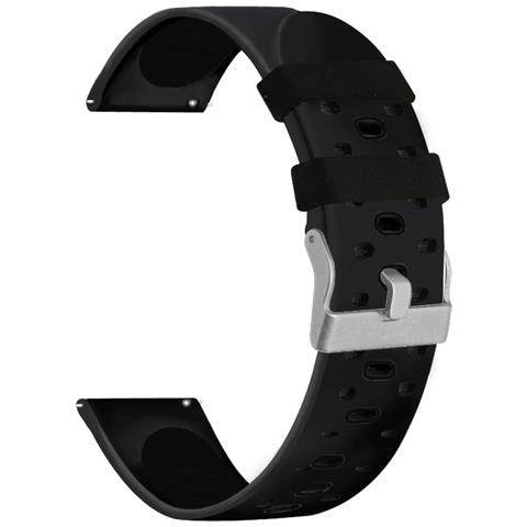 Cinturino In Silicone Per Orologio Garmin Venu 2 Plus E Garmin 245, Samsung Galaxy, Huawei Watch Black - Foto 3
