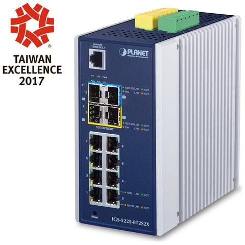 IGS-5225-8T2S2X switch di rete Gestito L3 Gigabit Ethernet (10/100/1000) Blu, Argento - Foto 1