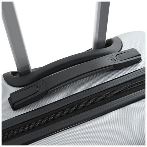 Set di valigie 3 pcs Bagaglio rigido Argento 20'' 24'' 28'' ABS - Foto 9