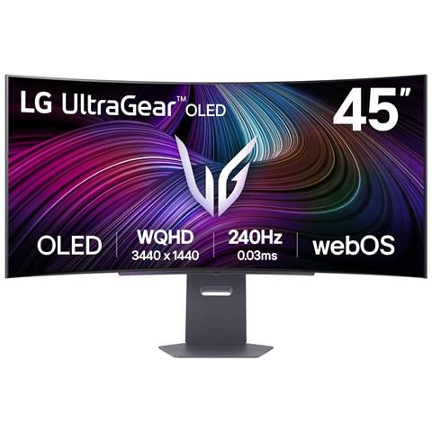 Monitor 45" OLED Curvo 45GX90SA-B Wide Quad HD Tempo di risposta 0.03 ms - Foto 1