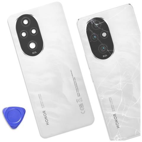 Coperchio Batteria Originale Per Smartphone 200 Pro In Plastica Rigida, Bianco / Nero - Foto 4