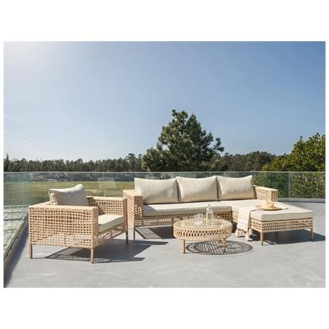 Set Da Giardino Con Tavolo 4 Posti Calasetta Lato Sinistro Beige - Foto 1