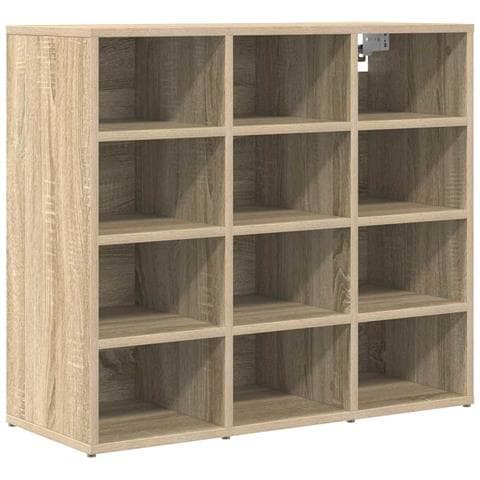 Scarpiera rovere sonoma 77.5 x 30 x 67 cm Legno multistrato - Foto 1